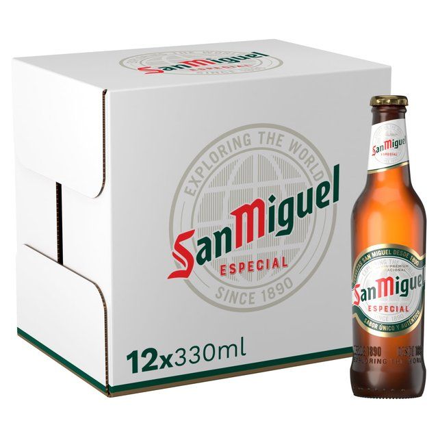 San Miguel Premium Lager Beer Bottles   12 x 330ml