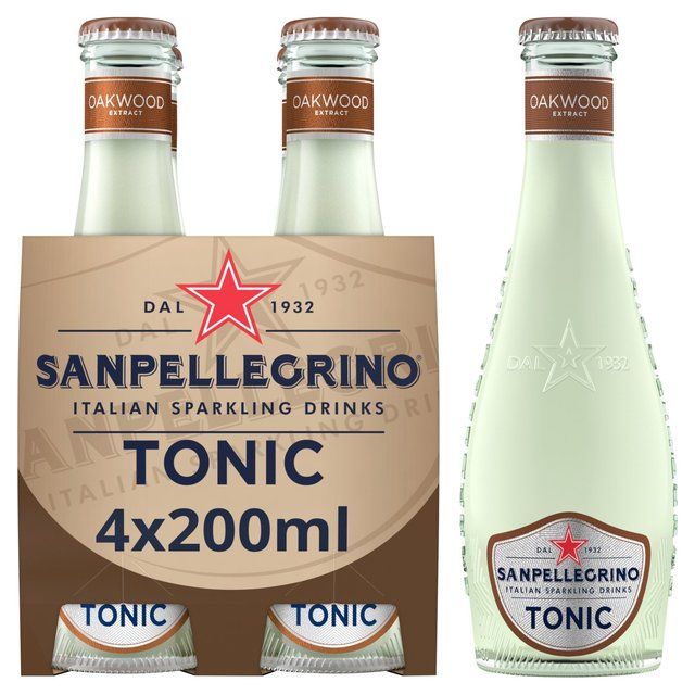 San Pellegrino Oakwood Tonic Water Glass   4 x 200ml