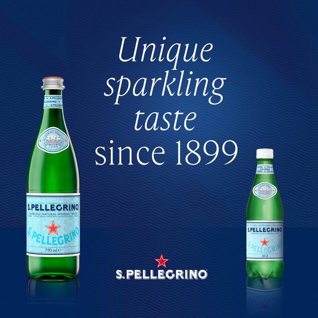 San Pellegrino Sparkling Natural Mineral Water Glass   750ml