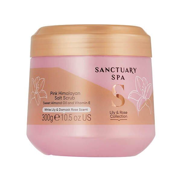 Sanctuary Spa Lily &amp;amp; Rose Pink Himalayan Salt Scrub 300G