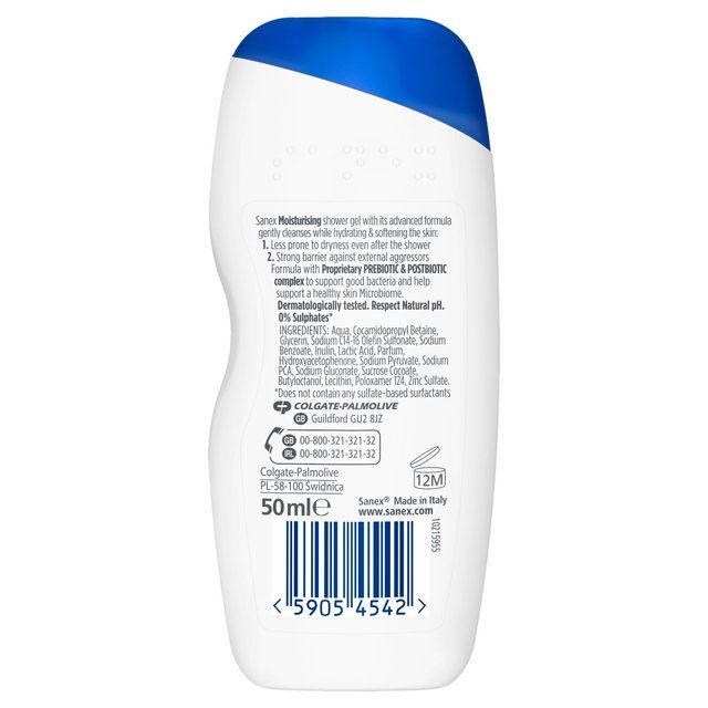 Sanex Dermo Moisturising Travel Size Shower Gel    50ml