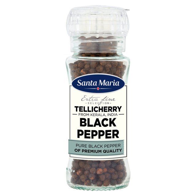 Santa Maria Tellicherry Black Pepper Grinder   70g