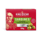 Sardines in Extra Virgin Olive Oil - King Oscar   106g