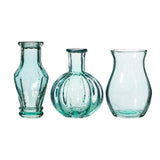 Sass &amp;amp; Belle Recycled Glass Vintage Bud Vase Pale Blue Set 3   3 per pack