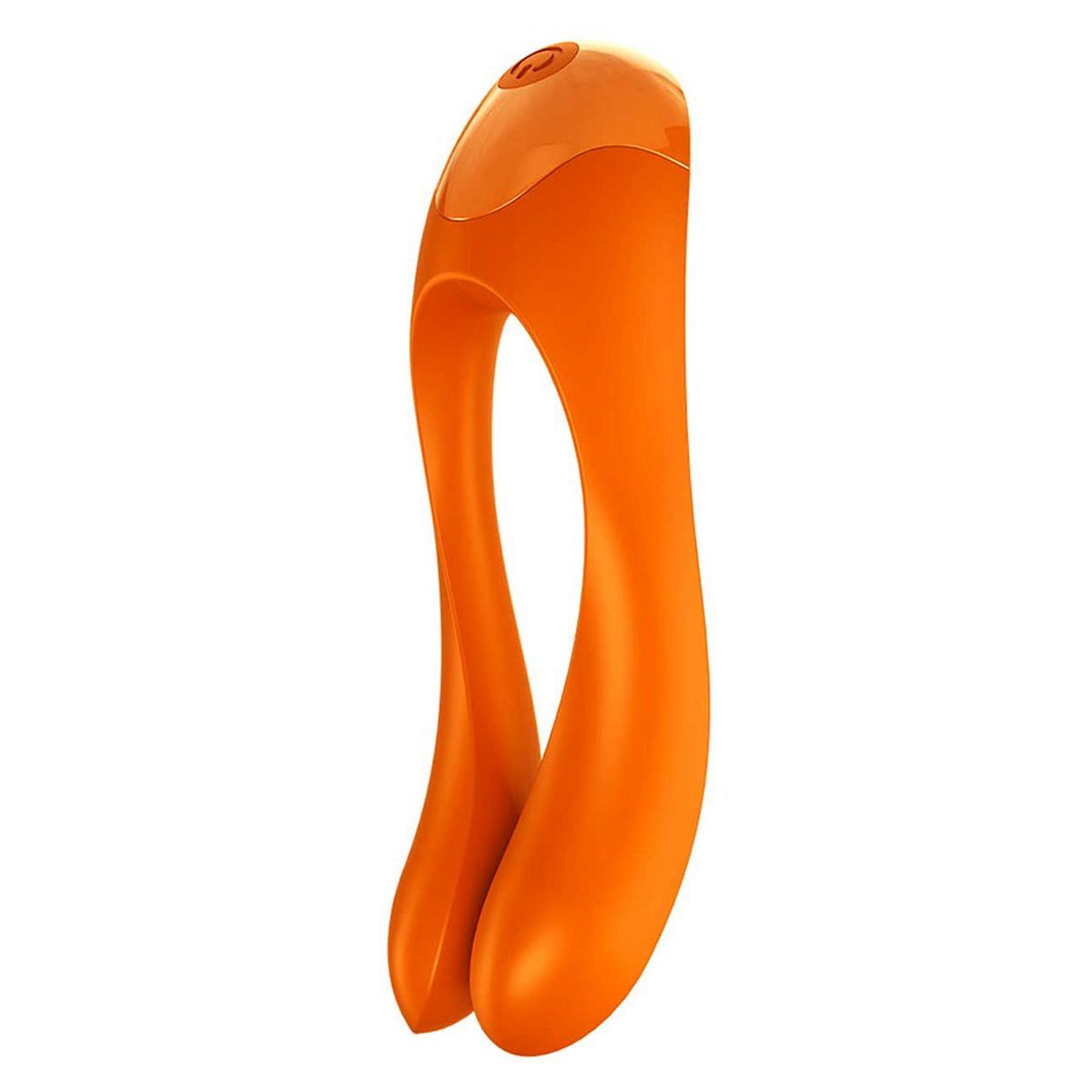 Satisfyer Candy Cane Finger Clitoral Vibrator - Orange