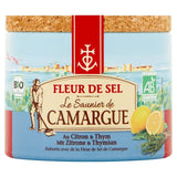 Saunier de Camargue Lemon &amp;amp; Thyme Fleur De Sel Sea Salt   125g