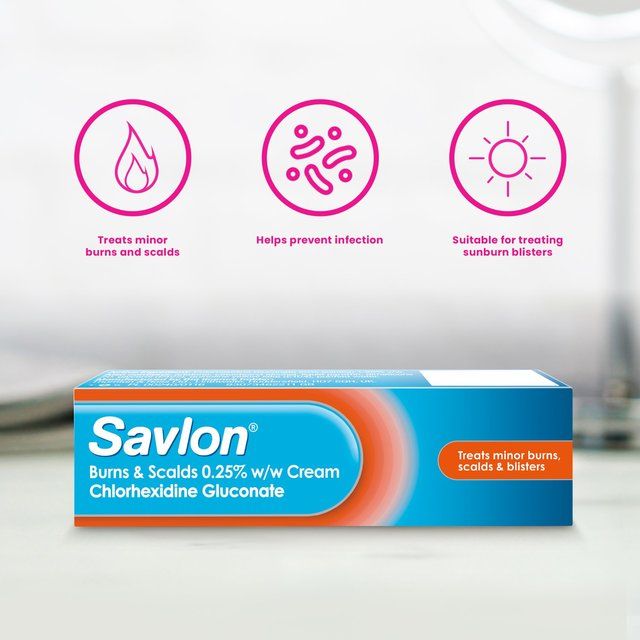 Savlon Burns &amp;amp; Scalds 0.25% w/w Cream   30g