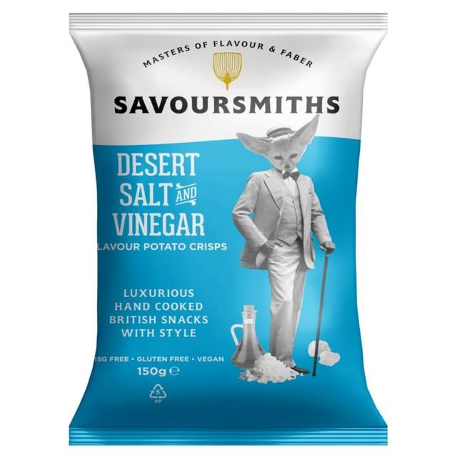 Savoursmiths Desert Salt &amp;amp; Vinegar Luxury Crisps   150g