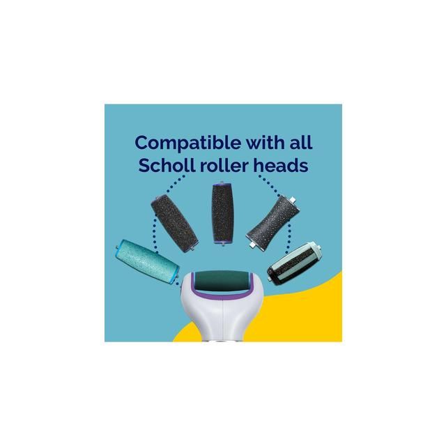 Scholl Two in One Electronic Foot File Purple