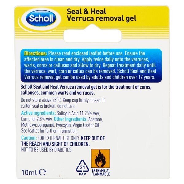 Scholl Verruca Wart Seal &amp;amp; Heal Removal Gel Treatment