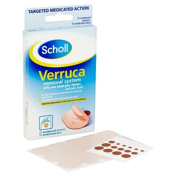 Scholl&amp;nbsp;Verruca Removal Treatment Plasters &amp;amp; Medicated Disks