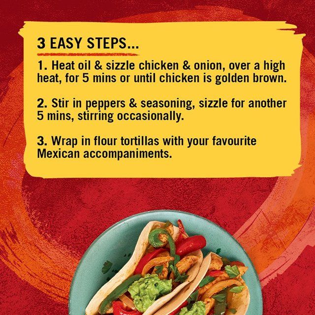Schwartz Authentic Chicken Fajita Recipe Mix    35g