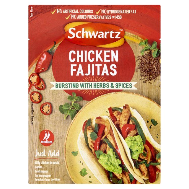 Schwartz Authentic Chicken Fajita Recipe Mix    35g