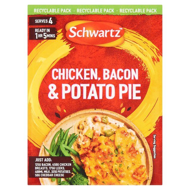 Schwartz Chicken Bacon &amp;amp; Potato Pie   35g