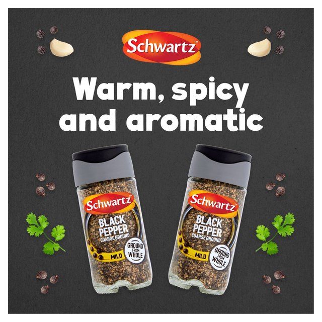 Schwartz Coarse Black Pepper Jar   33g