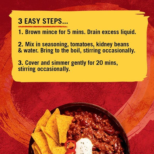 Schwartz Hot Chilli Con Carne Recipe Mix   41g