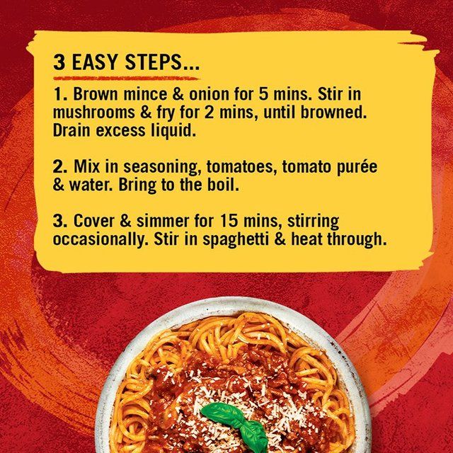 Schwartz Spaghetti Bolognese Recipe Mix   40g