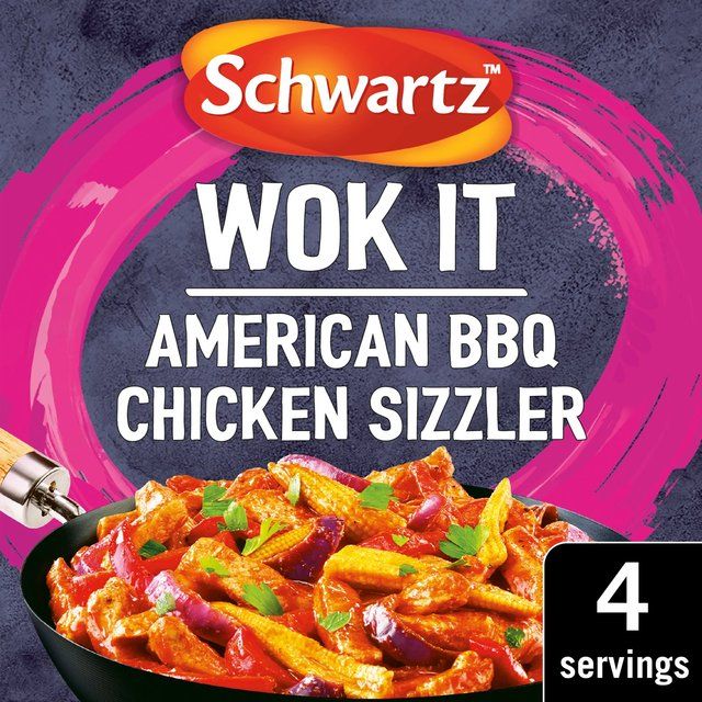 Schwartz Wok It American BBQ Chicken Sizzler   35g