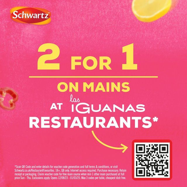 Schwartz x Las Iguanas Honey Chilli Chicken   35g