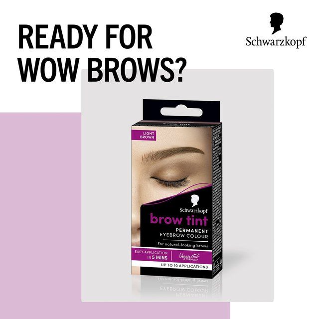 Schwarzkopf Brow Tint Permanent Eyebrow Colour Light Brown   17ml