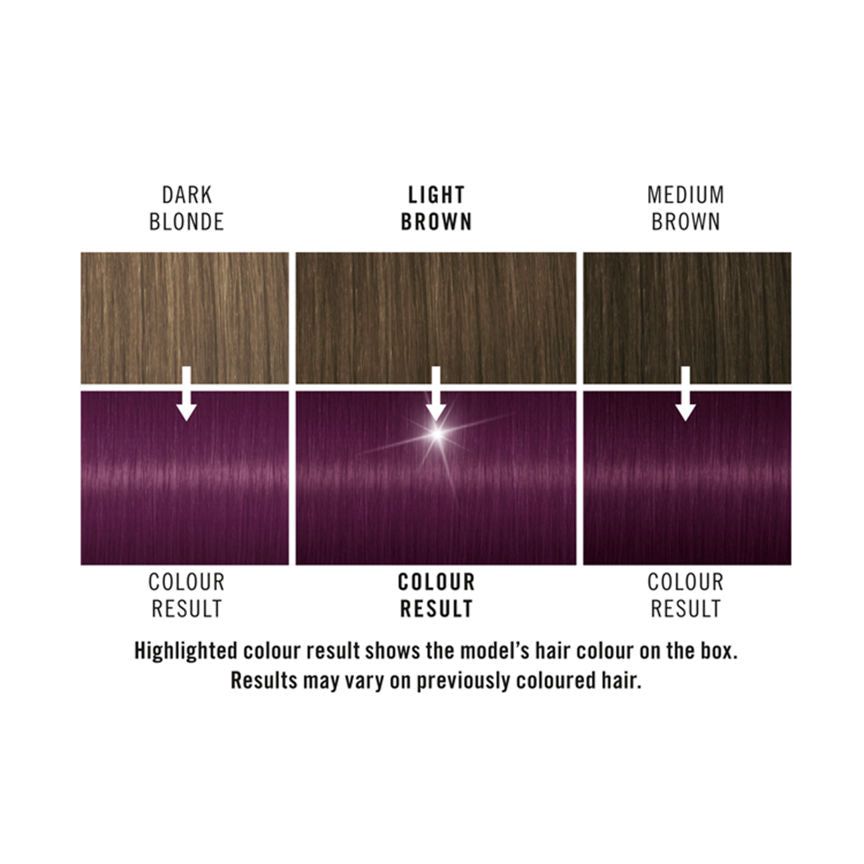 Schwarzkopf LIVE Intense Colour Urban Metallics Permanent Hair Colour Amethyst Chrome U69
