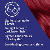 Schwarzkopf LIVE Long-Lasting Permanent Red Hair Dye Deep Red L75   115g