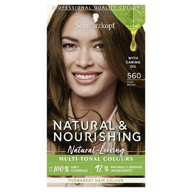 Schwarzkopf Natural &amp;amp; Nourishing 560 - Light Brown Permanent Hair Dye   143g