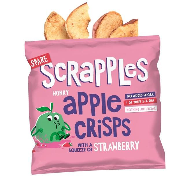 Scrapples Apple &amp;amp; Strawberry Fruit Crisps   12g