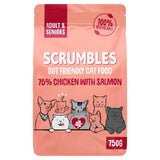 Scrumbles Adult &amp;amp; Seniors Dry Cat Food Chicken with Salmon   750g