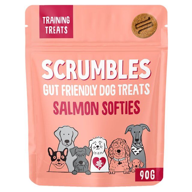 Scrumbles Softies Salmon Dog Treats   90g