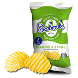 Seabrook Cheese &amp;amp; Chive Crinkle Crisps   6 per pack