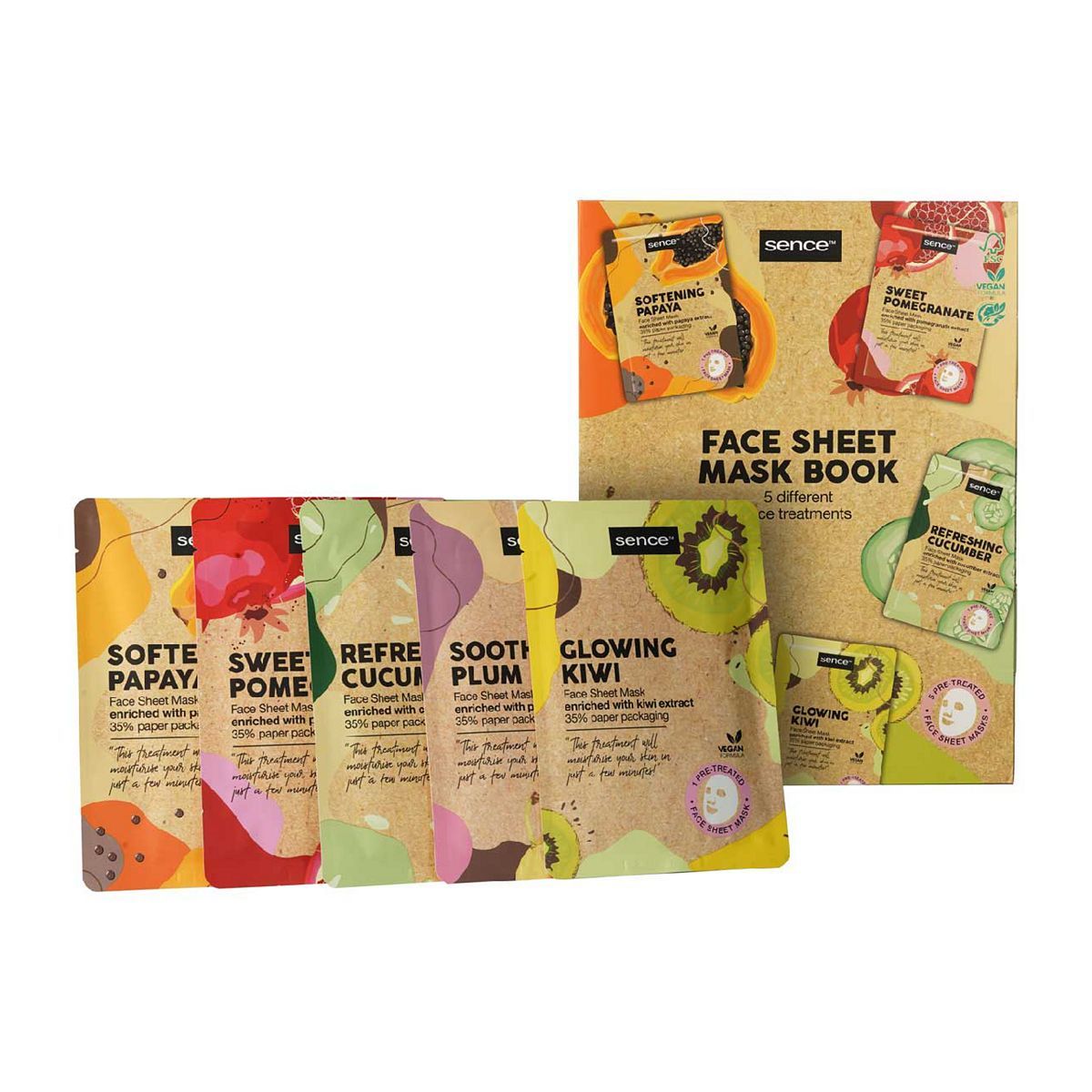 Sence Collection Face Sheet Mask Book - Fruity