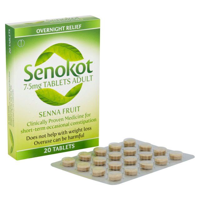 Senokot 7.5mg Tablets Adult Senna Laxative Constipation   20 per pack
