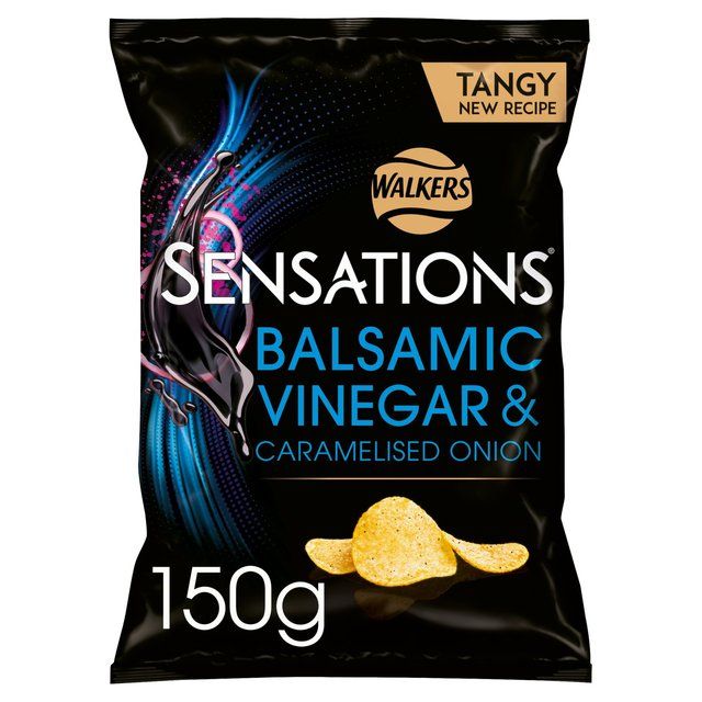 Sensations Balsamic Vinegar &amp;amp; Caramelised Onion Sharing Bag Crisps   150g