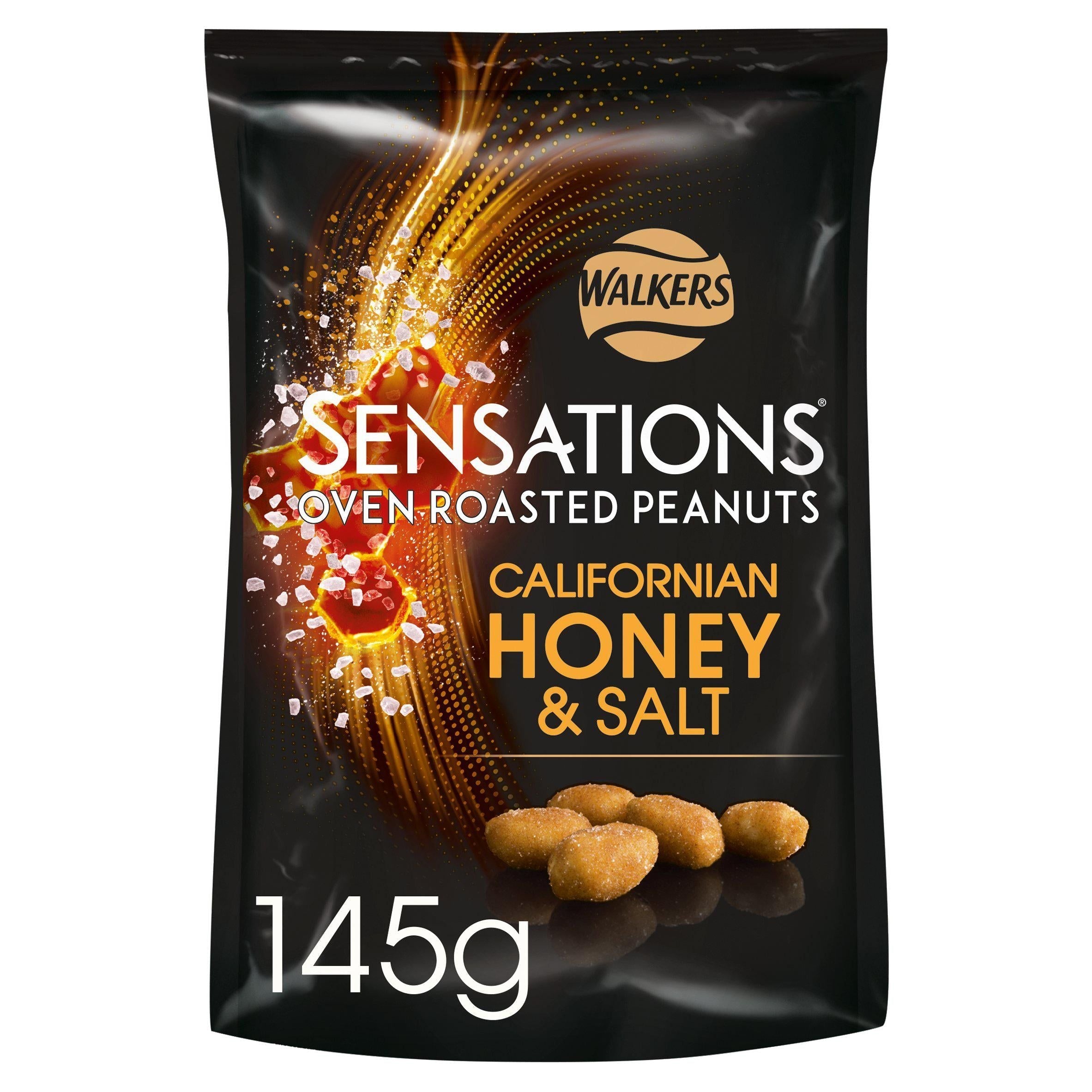 Sensations Honey &amp;amp; Salt Roasted Peanuts 145g