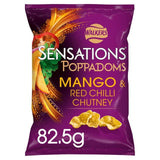 Sensations Mango &amp;amp; Chilli Chutney Sharing Bag Poppadoms   82.5g