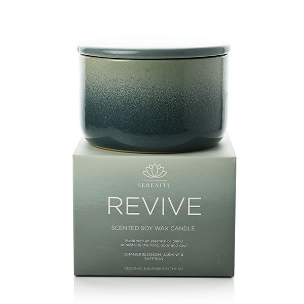 Serenity Revive Candle 430g Orange,Jasmine &amp;amp; Saffron