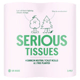 Serious Tissues Carbon Neutral Toilet Roll   4 per pack