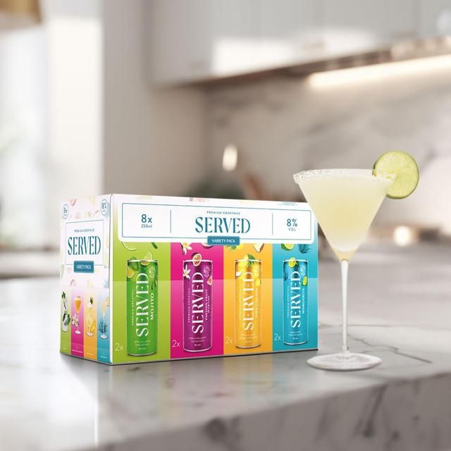 Served Cocktail Variety Pack   8 x 250ml