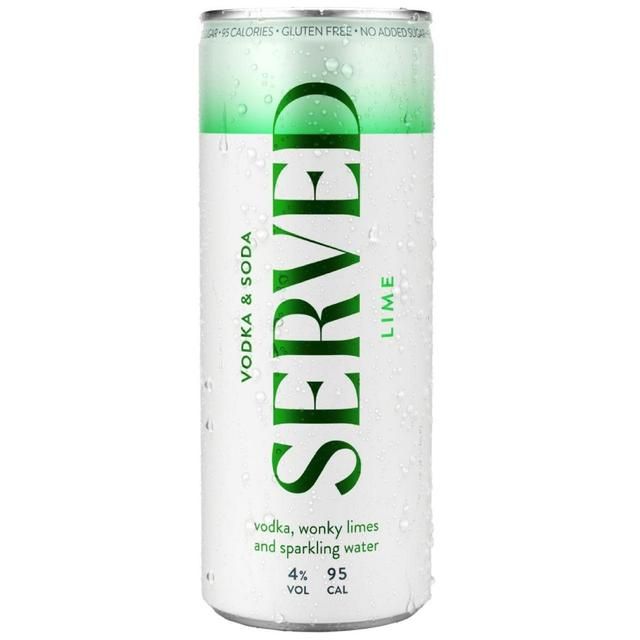 Served Lime Hard Seltzer   250ml