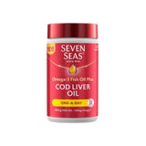 Seven Seas Cod Liver Oil One A Day Omega-3 Fish Oil &amp;amp; Vitamin D Caps   120 per pack