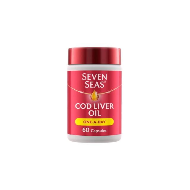 Seven Seas Cod Liver Oil One A Day Omega-3 Fish Oil &amp;amp; Vitamin D Caps   60 per pack