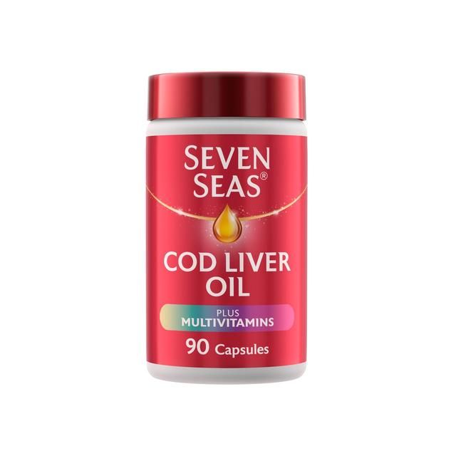 Seven Seas Cod Liver Oil Plus Multivitamins Omega-3 Fish Oil Capsules   90 per pack
