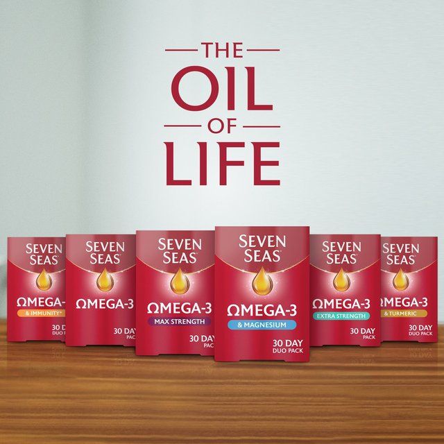 Seven Seas Omega-3 Fish Oil &amp;amp; Magnesium with Vitamin D 30 Day Duo Pack   60 per pack