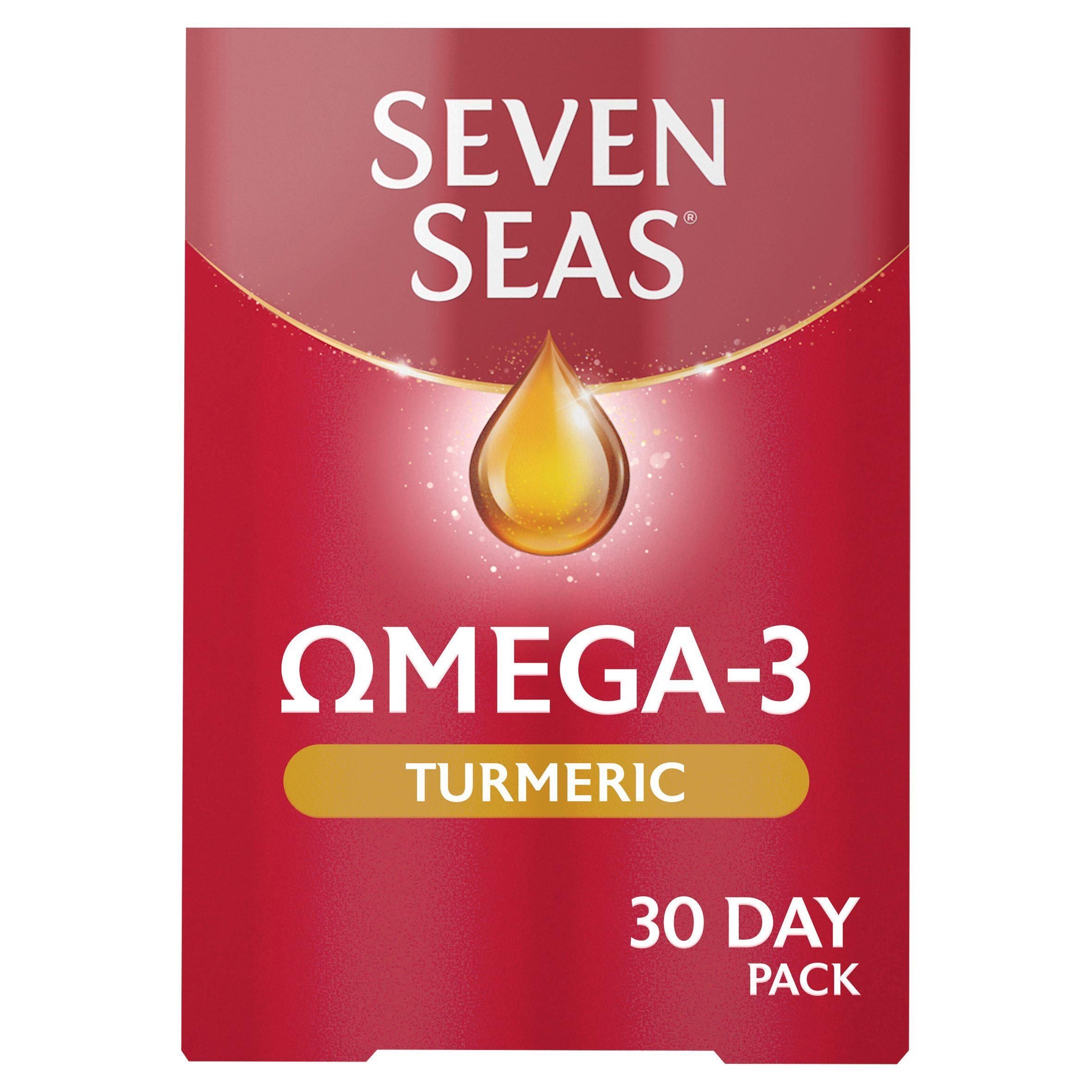 Seven Seas Omega-3 Fish Oil &amp;amp; Turmeric with Vitamin D 30 Day Duo Pack