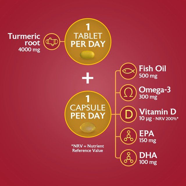 Seven Seas Omega-3 Fish Oil &amp;amp; Turmeric with Vitamin D 30 Day Duo Pack   60 per pack