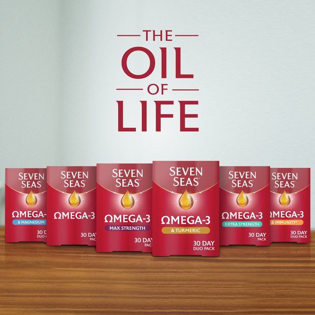 Seven Seas Omega-3 Fish Oil &amp;amp; Turmeric with Vitamin D 30 Day Duo Pack   60 per pack