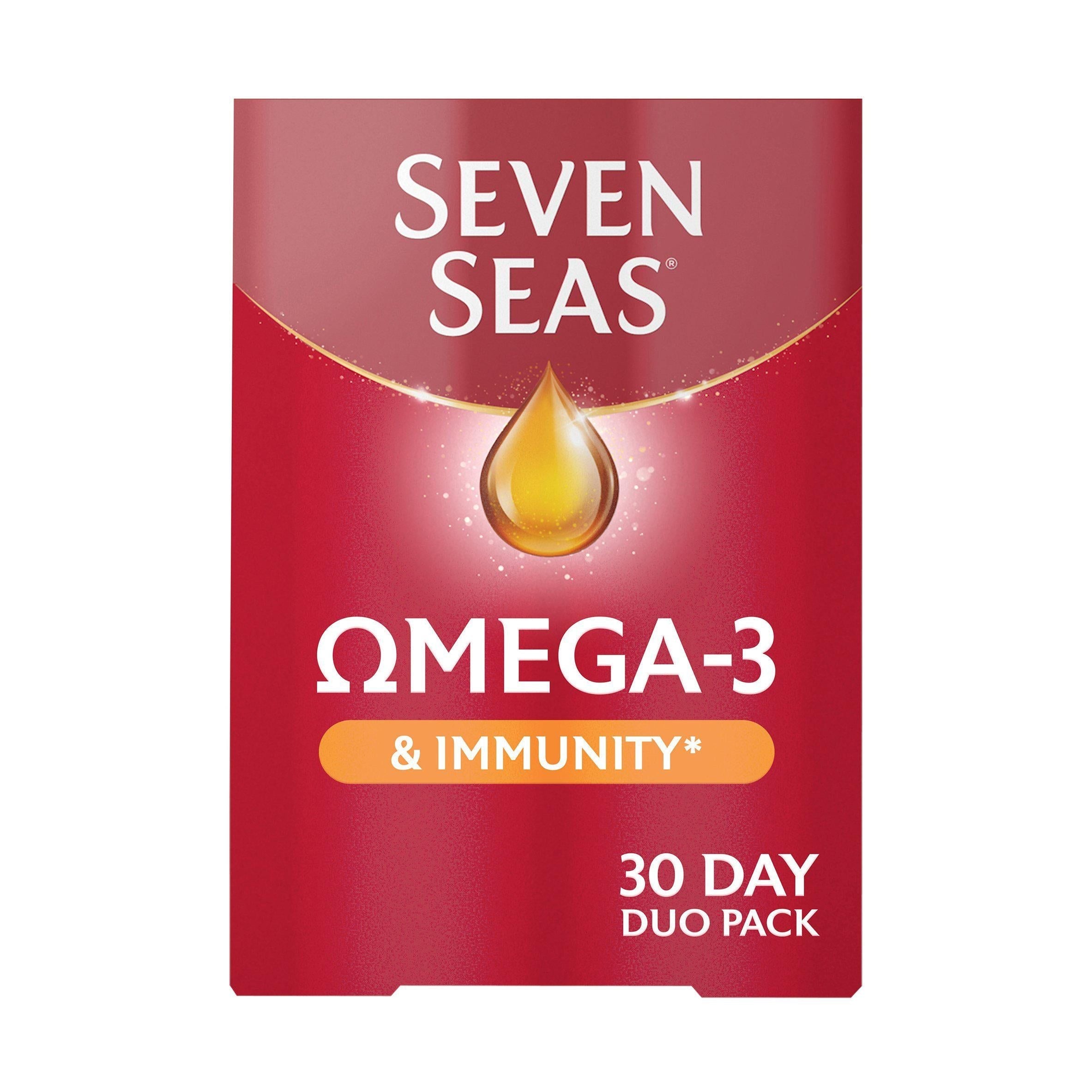 Seven Seas Omega-3 &amp;amp; Immunity with Vitamin C &amp;amp; Vitamin D 30 Day Duo Pack