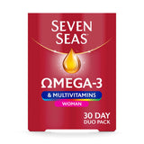 Seven Seas Omega-3 &amp;amp; Multivitamins Woman 30 Day 60 Capsules/Tablets Duo Pack
