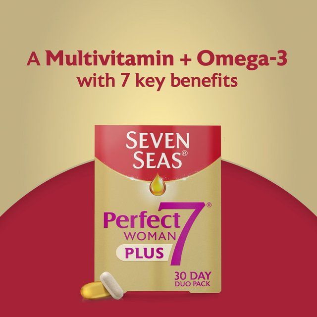 Seven Seas Perfect7 Woman Plus Multivitamins &amp;amp; Omega-3 30 Day Duo Pack   30 per pack